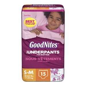 Kimberly Clark GoodNites Disposable Underwear For Girls Small/Medium 