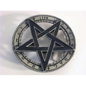  Inverted Pentagram Belt Buckle Satan Black Metal Lavey 