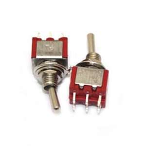   20 Pcs Red Mini Dpdt Guitar Toggle Switch On on DIY