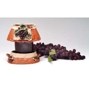  Spring   Terra Cotta Pottery Grape   Medium Oval Grape Jar 