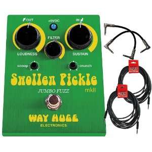   Pickle MKII Guitar Effects Pedal w/4 FREE Cables Musical Instruments