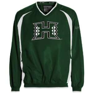  Hawaii Warriors Green Hardball Pullover Jacket Sports 