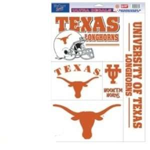  University of Texas Longhorns   Static Cling Sheet of 5 
