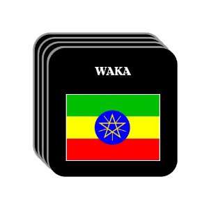  Ethiopia   WAKA Set of 4 Mini Mousepad Coasters 