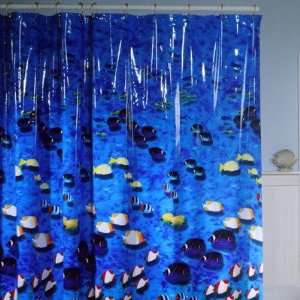 Photoreal Fish Vinyl Shower Curtain