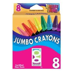    Raymond Geddes, 8 Ct., Jumbo Crayons (03810)