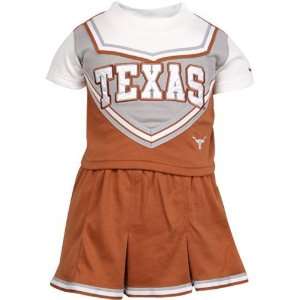 Nike Texas Longhorns Two Tone Infant Girls Two Piece Cheerleader Dress