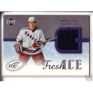 Marcel Hossa Fresh Ice Game Used Jersey Card 05/06 Ud Ice  
