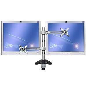  HP 17 LCD Monitor Kit   2 Pack w/Double Arm Desk Mount w 
