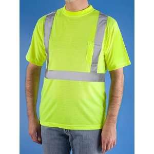  Lime Class 2 Hi Vis Polyester T Shirt   XXXL