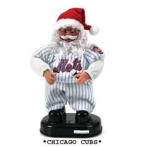  12 MLB Chicago Cubs Animated Rock & Roll Santa Claus 