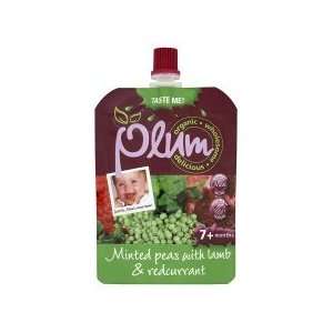 Plum Organic Baby Food 7+ Months   Minted Peas With Lamb And Red 