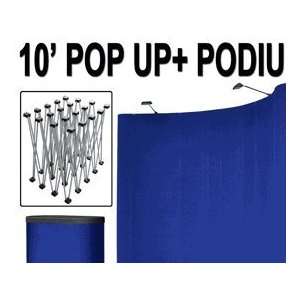  10 Ft Trade Show Booth Pop up Display Stand with Podium 