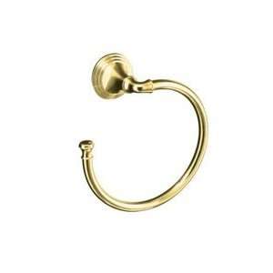  Kohler K 10557 Devonshire Towel Ring, Polished Brass