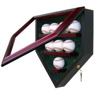  8 Ball Homeplate Shaped Display Case