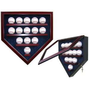 Homeplate Heroes Baseball Homeplate Shaped Display Case (14 Ball 