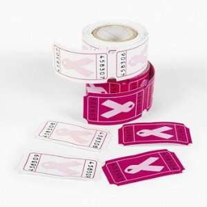  Pink Ribbon Raffle Tickets for Bunco Fundraisers   200 