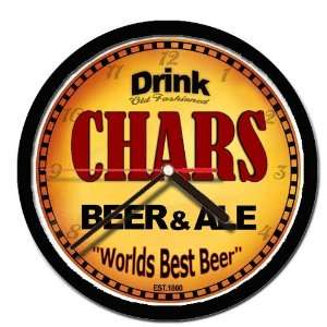  CHARS beer and ale cerveza wall clock 