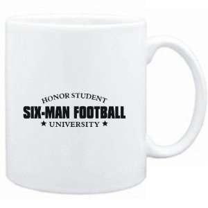  Mug White  Honor Student Six Man Football University 