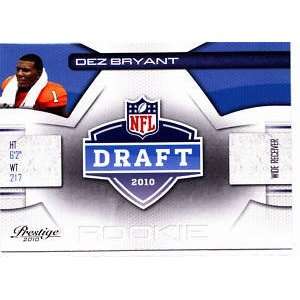  2010 Panini Prestige NFL Draft #11 Dez Bryant   Oklahoma 