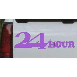 Purple 40in X 11.0in    24 Hour Thick Store Window Sign Business Car 