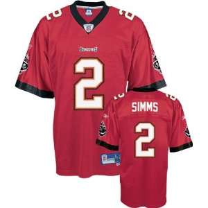  Chris Simms Red Reebok NFL Premier Tampa Bay Buccaneers 
