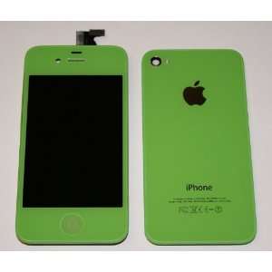 Light GREEN iPhone 4S 4GS Full Set Front Glass Digitizer + LCD + Back 