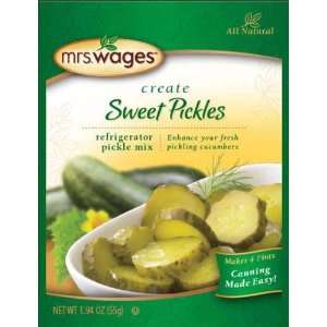 Mrs. Wages Sweet Pickles Refrigerator Pickle Mix   12 Pack  