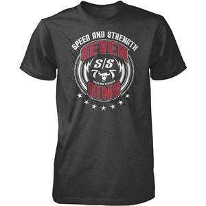    Speed and Strength Seven Sins T Shirt   Large/Black Automotive