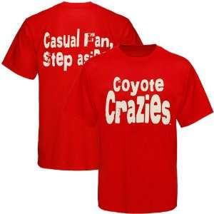   Dakota Coyotes Vermilion Coyote Crazies T shirt