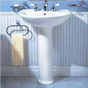   Pedestal Sink Finish Bone, Drillings 8 Centers