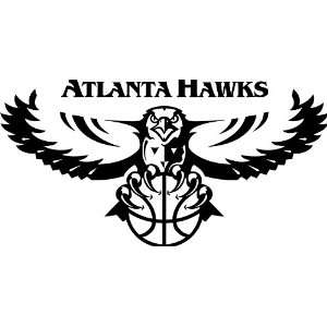 Atlanta Hawks NBA Vinyl Decal Sticker / 22 x 11 