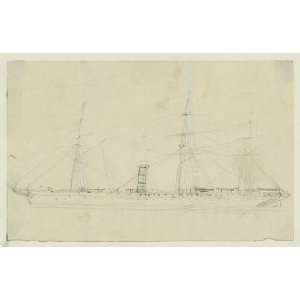  Steamship with three masts
