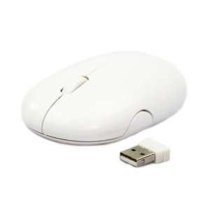  MuffinMan Wireless 2.4GHz USB Optical White Egg Shaped 