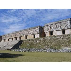 Governors Palace at the Mayan Site of Uxmal, Yucatan, Mexico, Central 