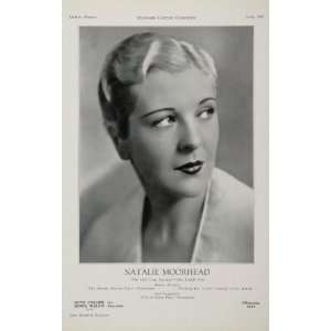 1930 Natalie Moorhead Actor Movie Film Casting Ad   Original Casting 