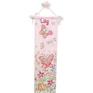  Springtime Fantasy Hand Painted Canvas Growth Chart Baby