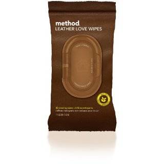 Method Leather Love Wipes Flatpack 30 Count, (Pack of 6) by Method