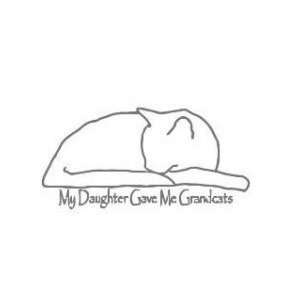 My daughter gave me grandcats   Wall Decal   selected color Baby Blue 