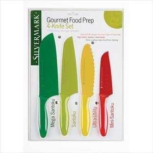  Gourmet Food Prep 4 Knife & Sheath Set