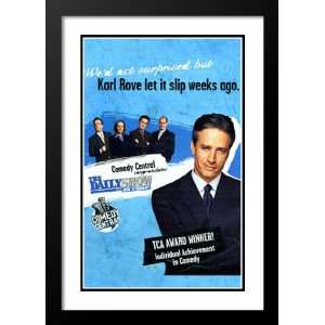  The Daily Show 32x45 Framed and Double Matted TV Poster 