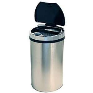  13 Gallon Semi Round Extra Wide Opening Touchless Trash 
