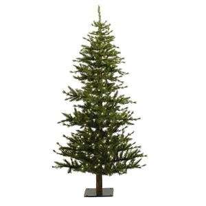  Minnesota Pine 72 Artificial Half Christmas Tree with 