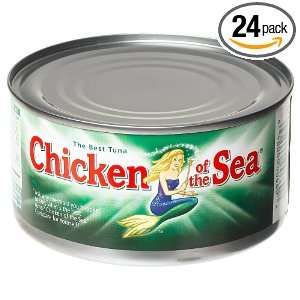Chicken of the Sea Light Solid Yellowfin Tuna In Water, 12 Ounce Cans 