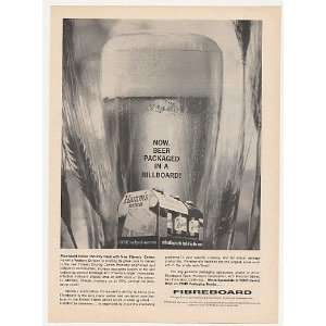  1960 Hamms Beer Fibreboard Fibresix Display Carton Print 