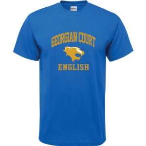  Georgian Court Lions Royal Blue Youth English Arch T Shirt 