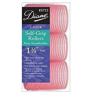  DIANE Self Grip Rollers 1 3/4 inch Pink 3 Pack (Model3723 