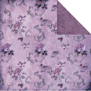  High Tea Double Sided Paper 12X12 Purple Floral/Lilac 