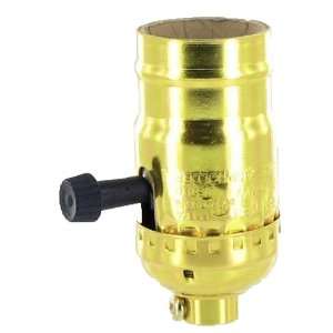   RL102 3 way Brass Medium Base Lamp Socket #RL102