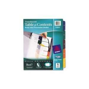 Avery Consumer Products Table of Contents Dividers, 15 Tab, 1 15, Tran 